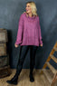 Minerva Hooded Knitted Jumper Grape