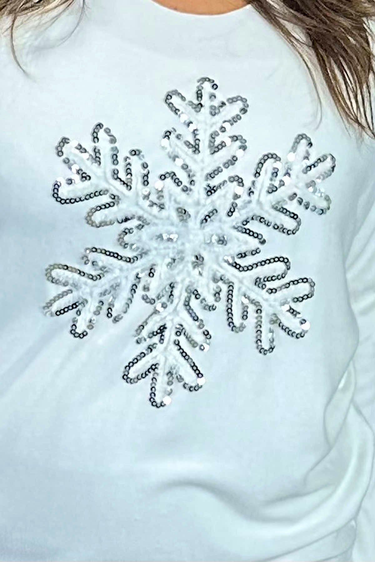 Snowflake Jumper Cream