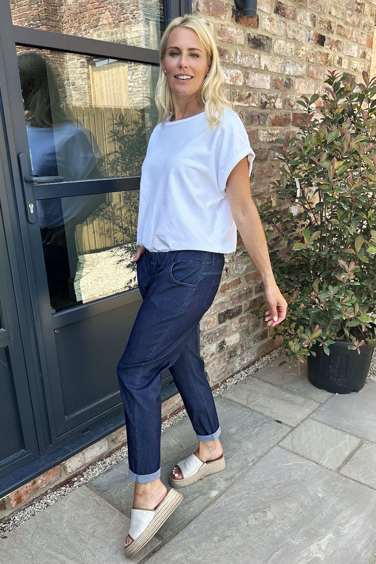 Lydia Denim Trousers Dark Denim