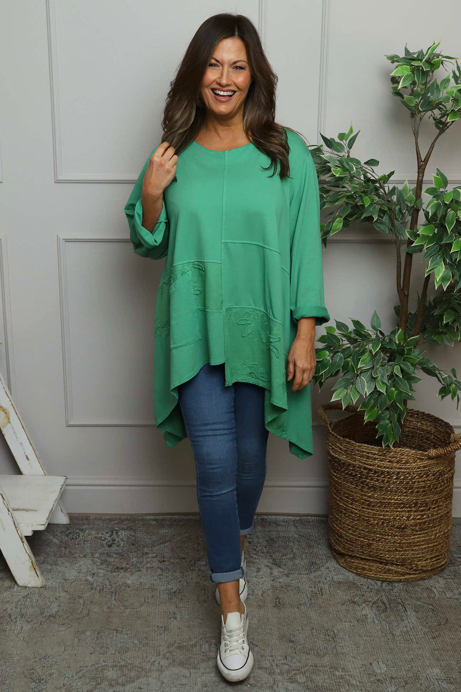 Berenice Cotton Top Emerald