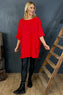 Liesel Pocket Tunic Red