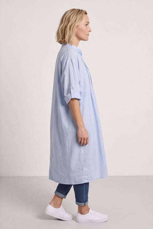 Janie Cotton Dress Powder Blue - Image 3