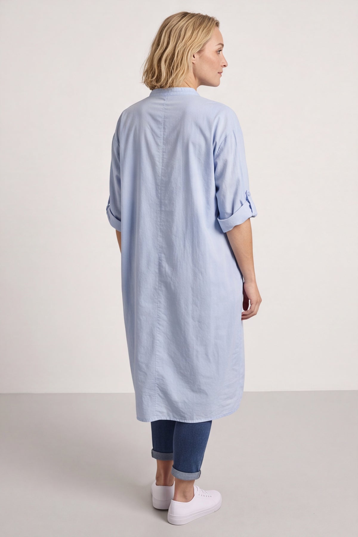 Janie Cotton Dress Powder Blue