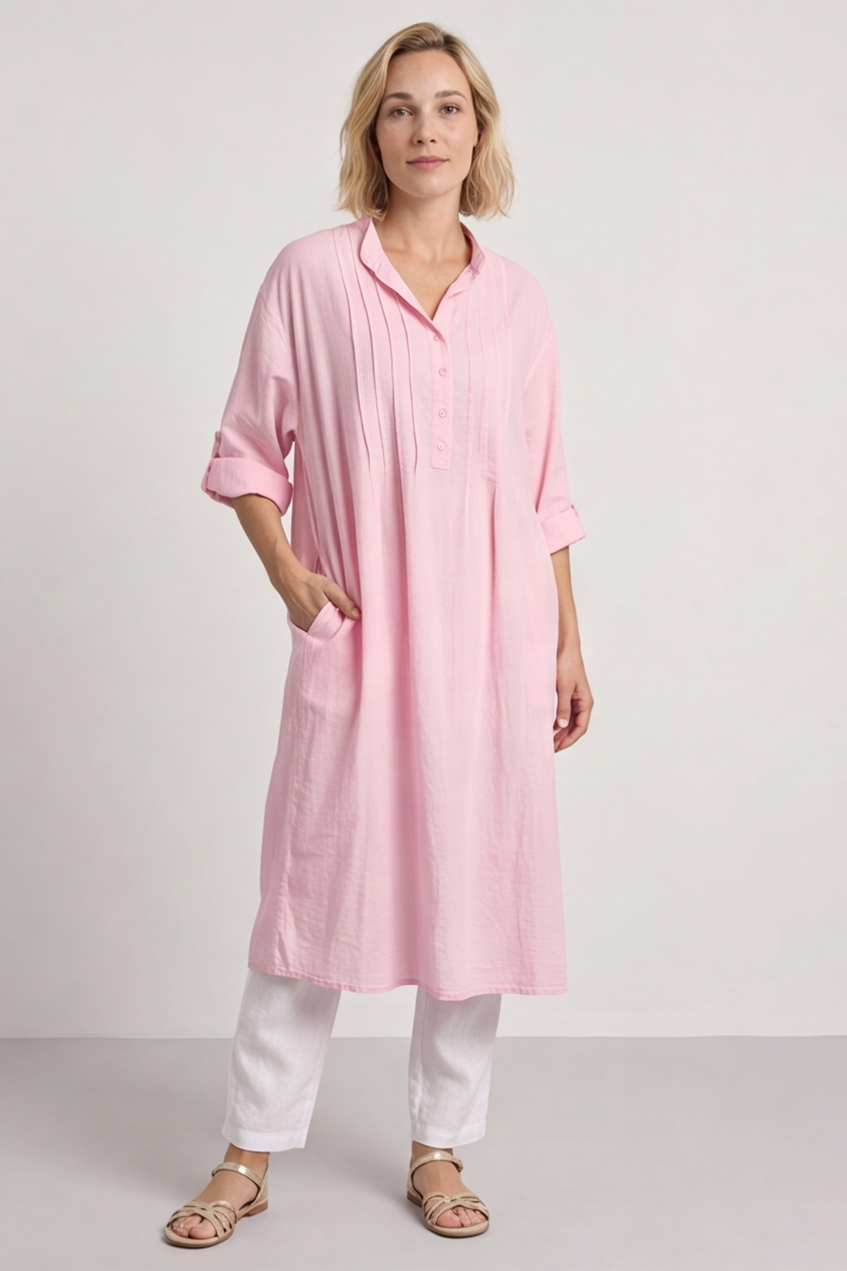 Janie Cotton Dress Pink