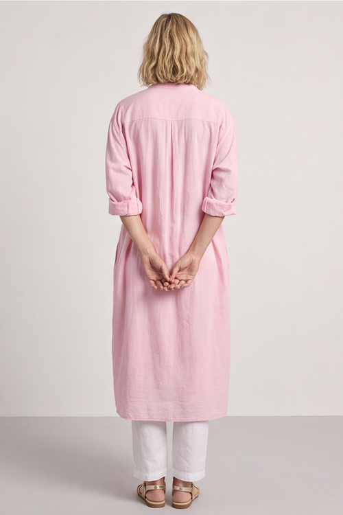 Janie Cotton Dress Pink - Image 6