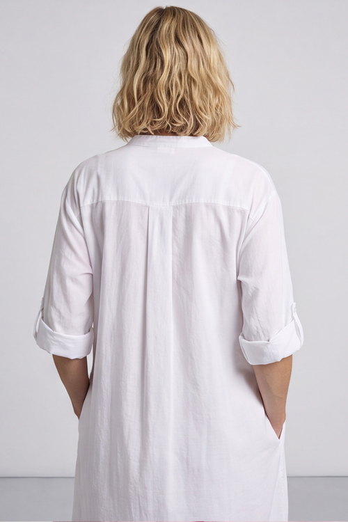 Janie Cotton Dress White - Image 5