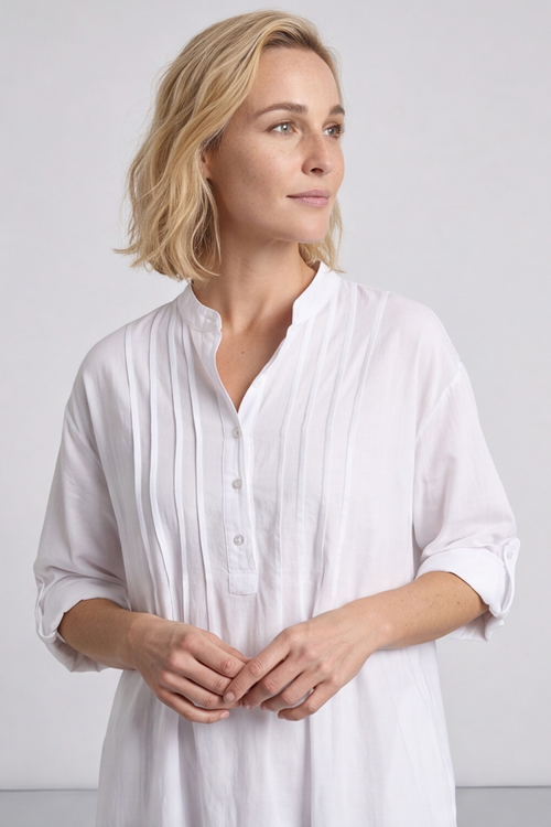 Janie Cotton Dress White - Image 4