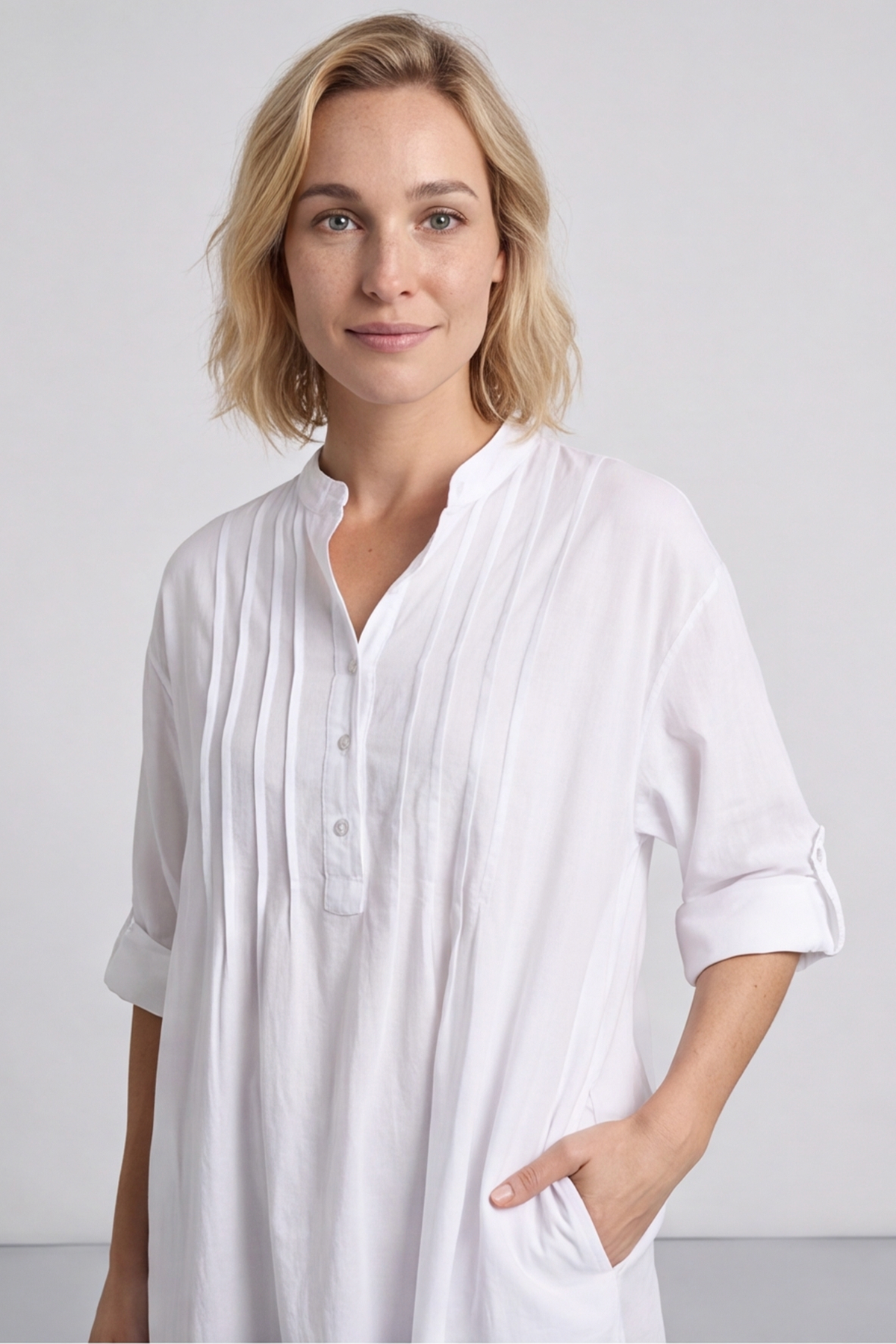 Janie Cotton Dress White