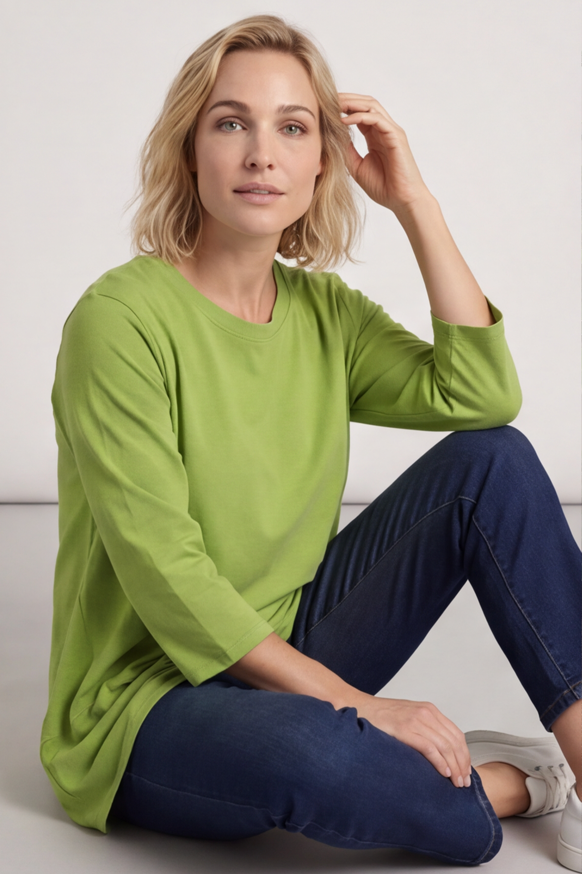 Jazlyn Cotton Top Olive