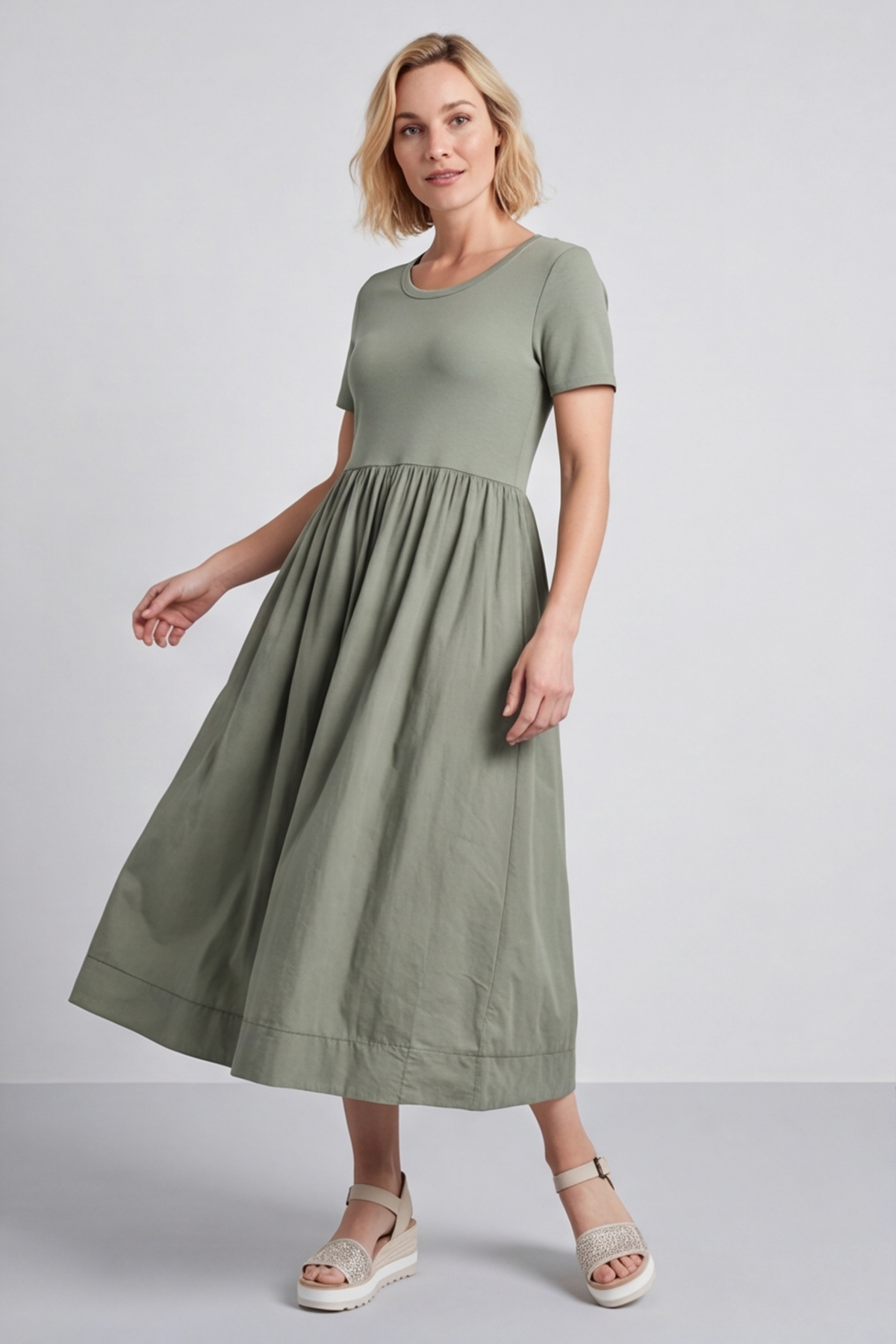 Ada Sage Pocket Dress