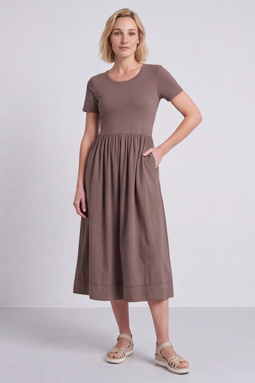 Ada Cocoa Pocket Dress - Image 3