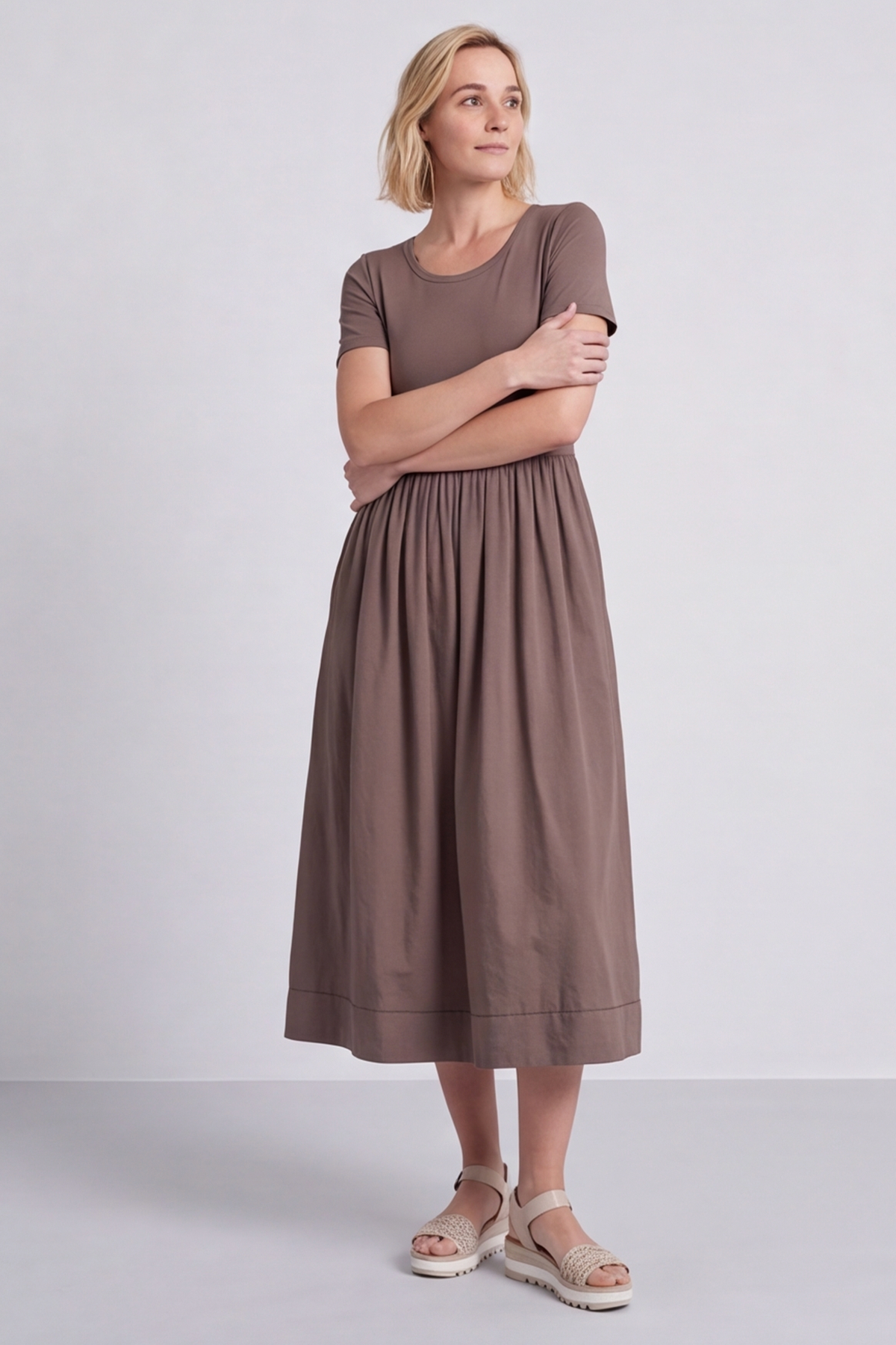 Ada Cocoa Pocket Dress