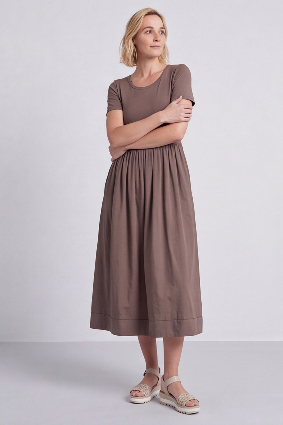 Ada Cocoa Pocket Dress