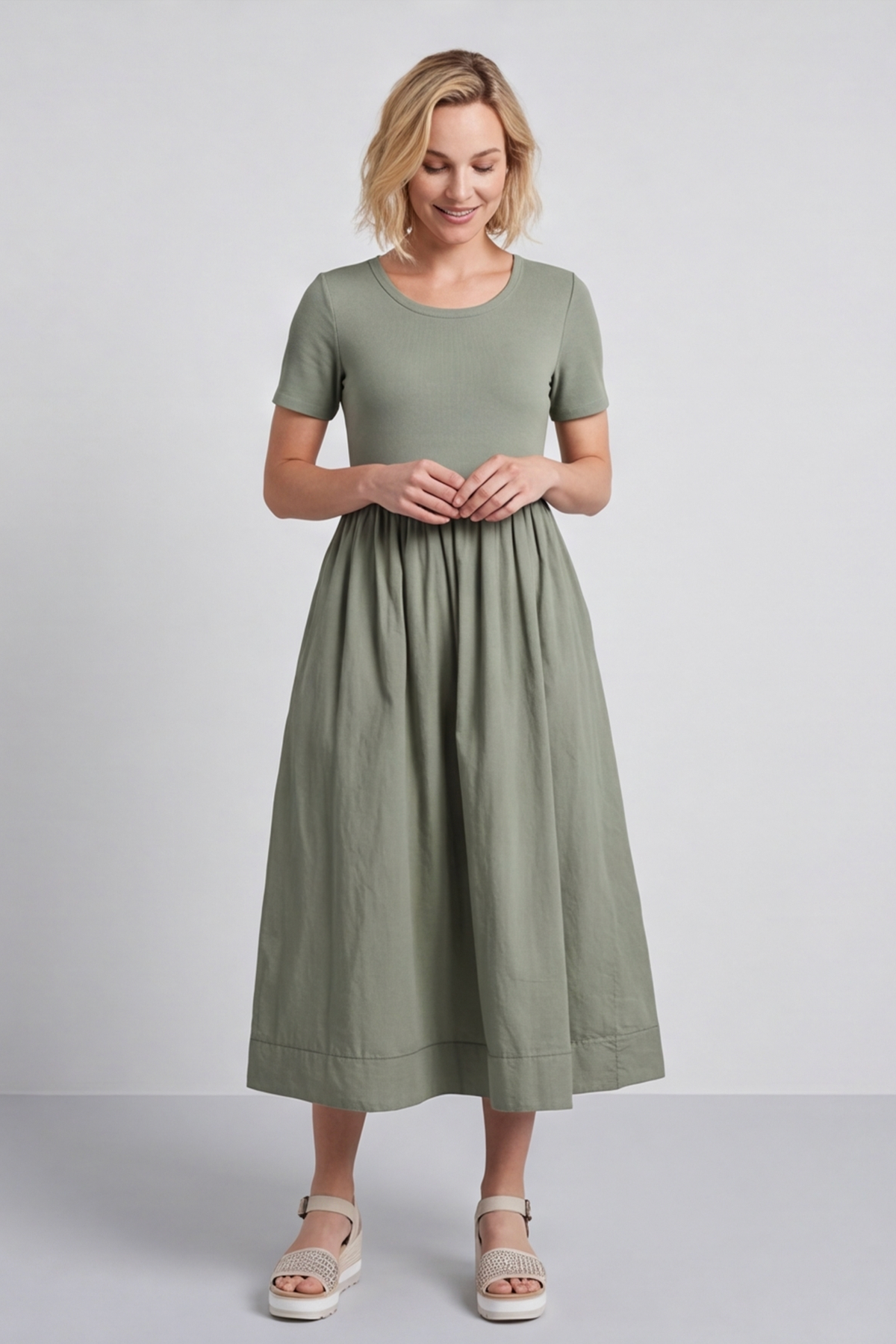 Ada Sage Pocket Dress