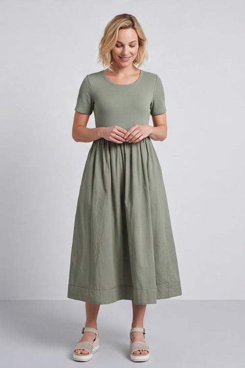 Ada Sage Pocket Dress - Image 4