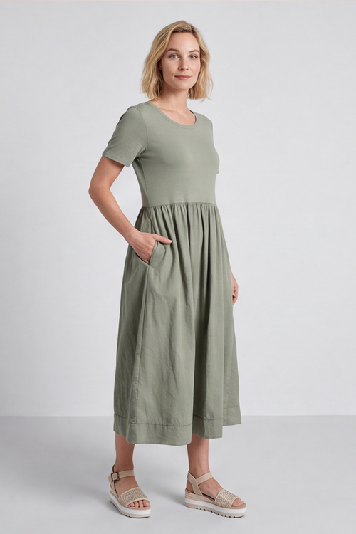 Ada Sage Pocket Dress - Image 5
