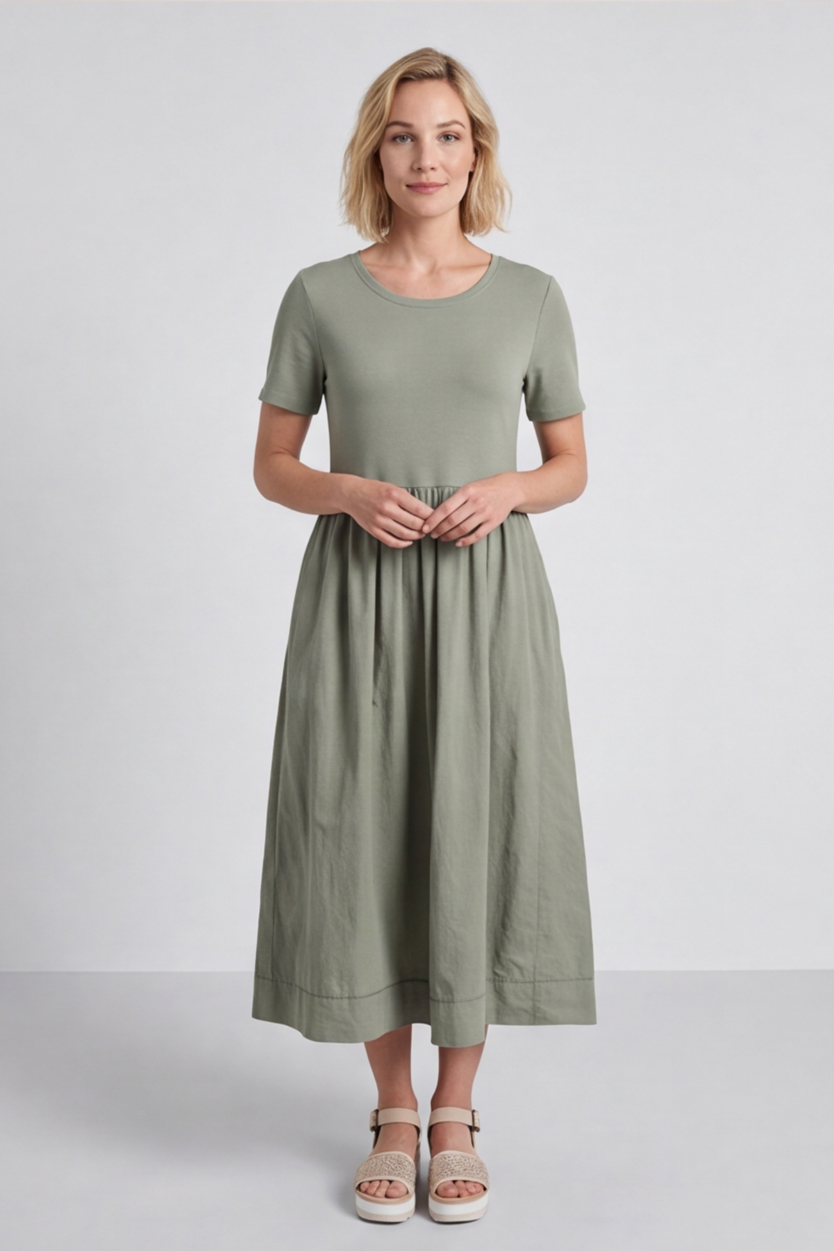 Ada Sage Pocket Dress