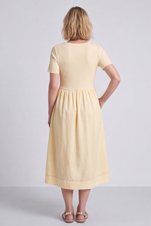 Ada Yellow Pocket Dress - Image 2