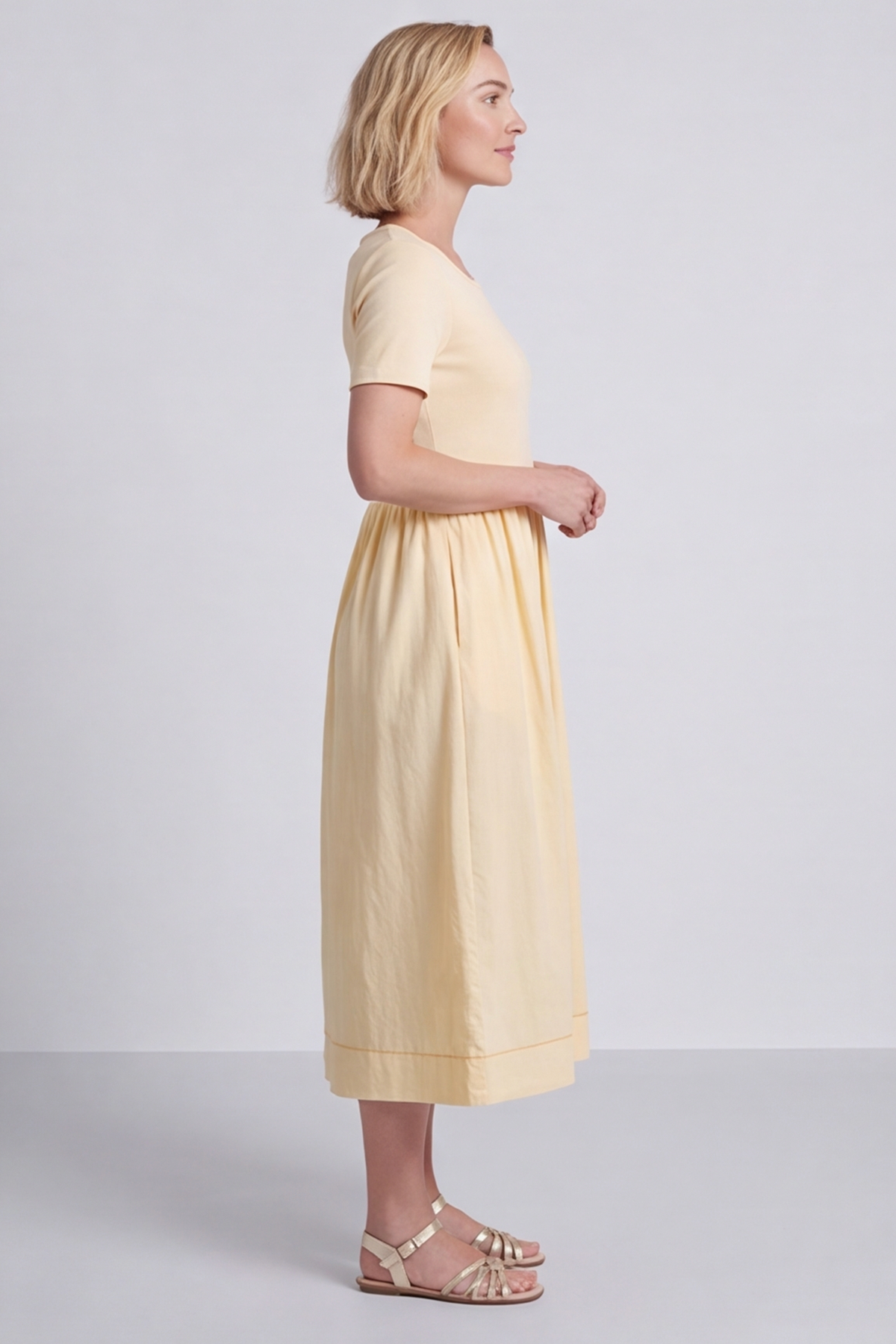 Ada Yellow Pocket Dress