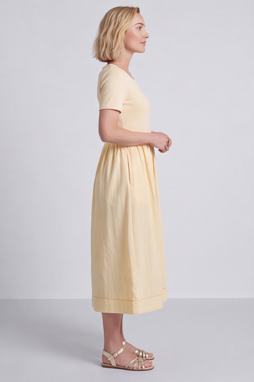 Ada Yellow Pocket Dress - Image 4