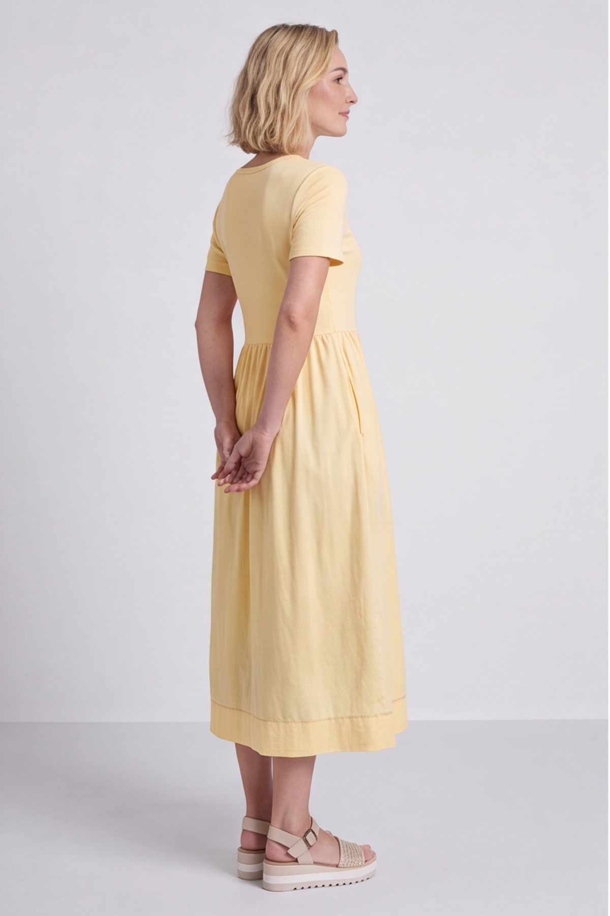 Ada Yellow Pocket Dress