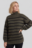 Joella Stripe Knitted Jumper Khaki