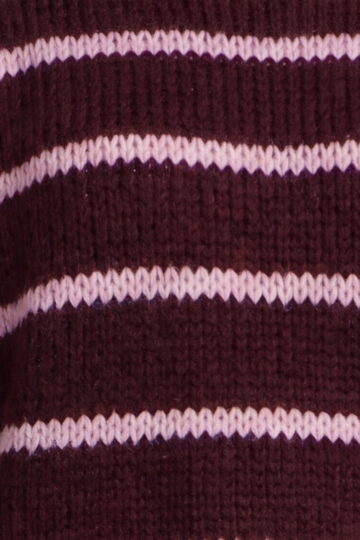 Joella Stripe Knitted Jumper Wine