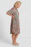 Jojo Print Button Dress Khaki