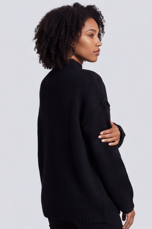 Jonie Knitted Jumper Black - Image 2