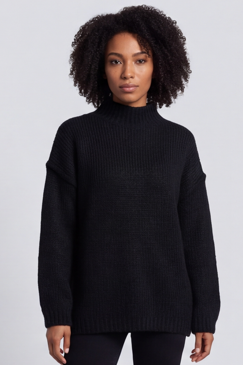Jonie Knitted Jumper Black - Image 3
