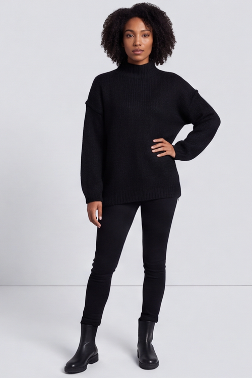 Jonie Knitted Jumper Black - Image 4
