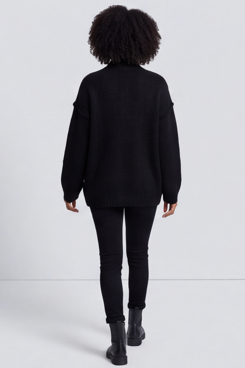 Jonie Knitted Jumper Black - Image 6