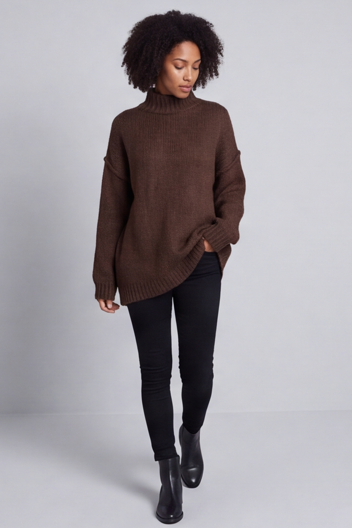 Jonie Knitted Jumper Cocoa