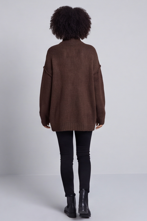 Jonie Knitted Jumper Cocoa - Image 3