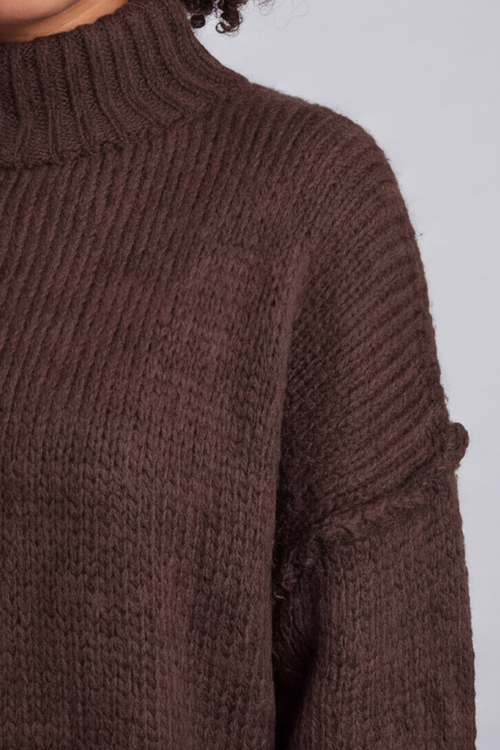 Jonie Knitted Jumper Cocoa - Image 4
