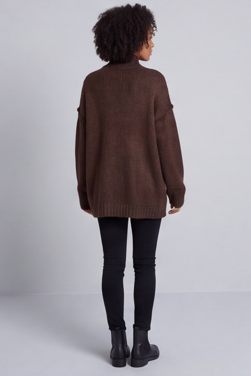 Jonie Knitted Jumper Cocoa - Image 5