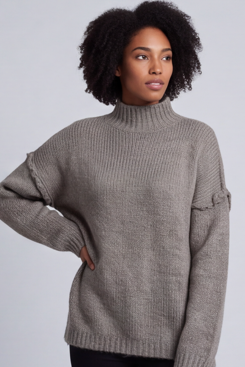 Jonie Knitted Jumper Mocha - Image 4