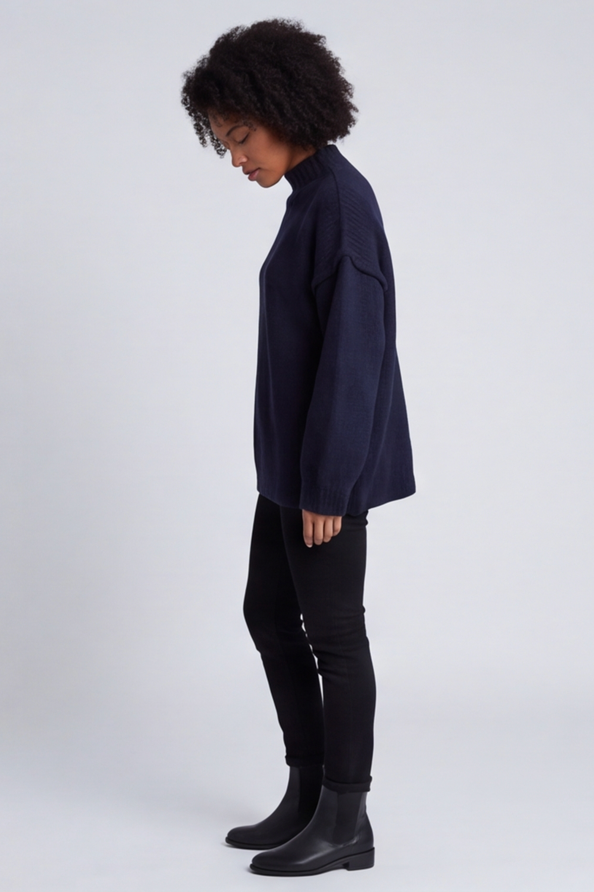 Jonie Knitted Jumper Navy