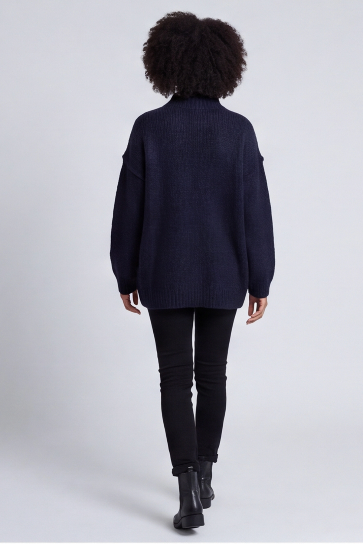 Jonie Knitted Jumper Navy