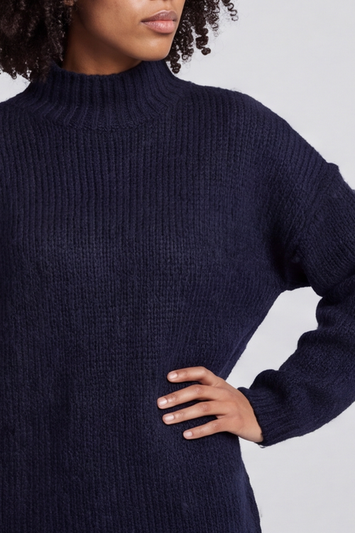 Jonie Knitted Jumper Navy - Image 6