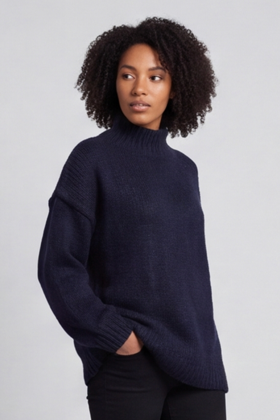 Jonie Knitted Jumper Navy