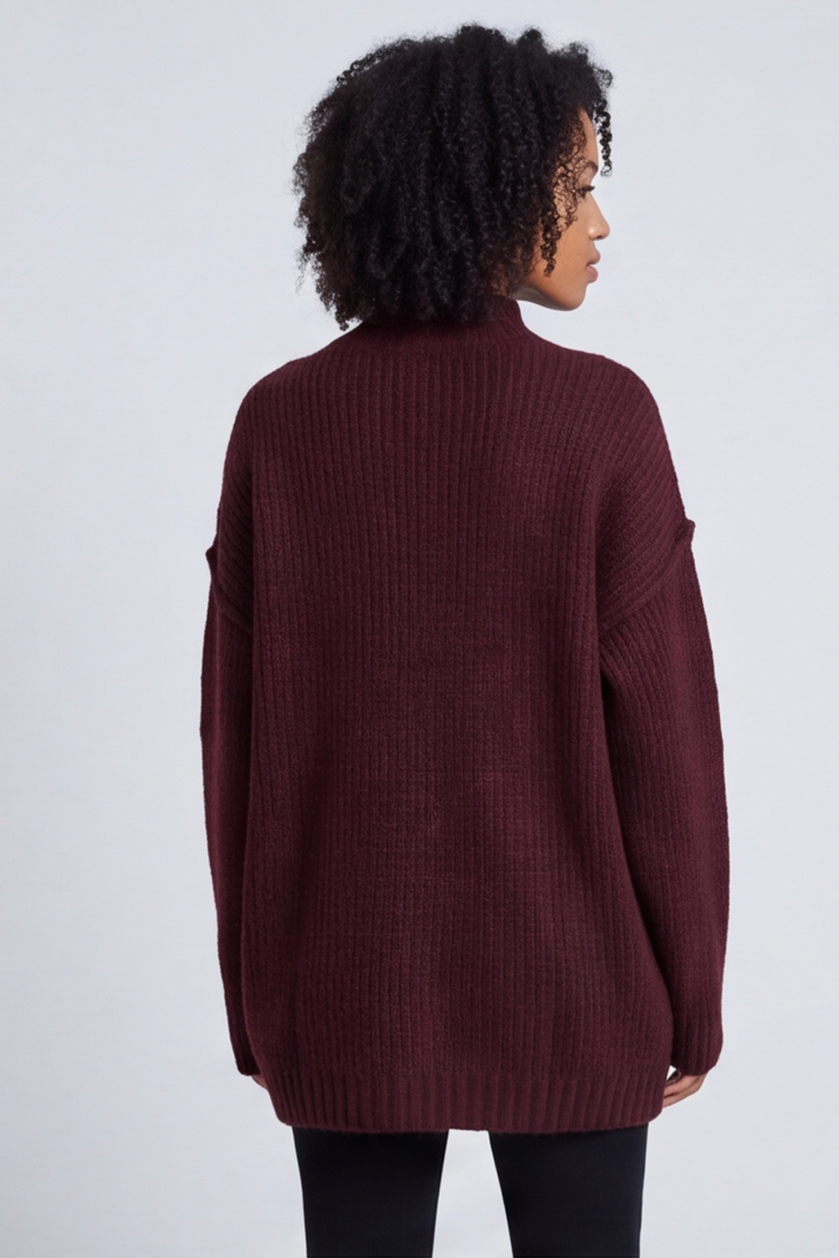 Jonie Knitted Jumper Wine