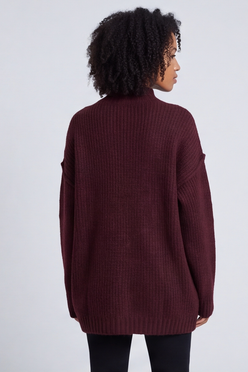 Jonie Knitted Jumper Wine - Image 2