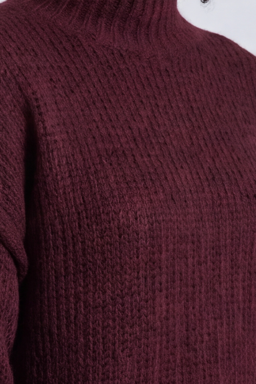 Jonie Knitted Jumper Wine - Image 5