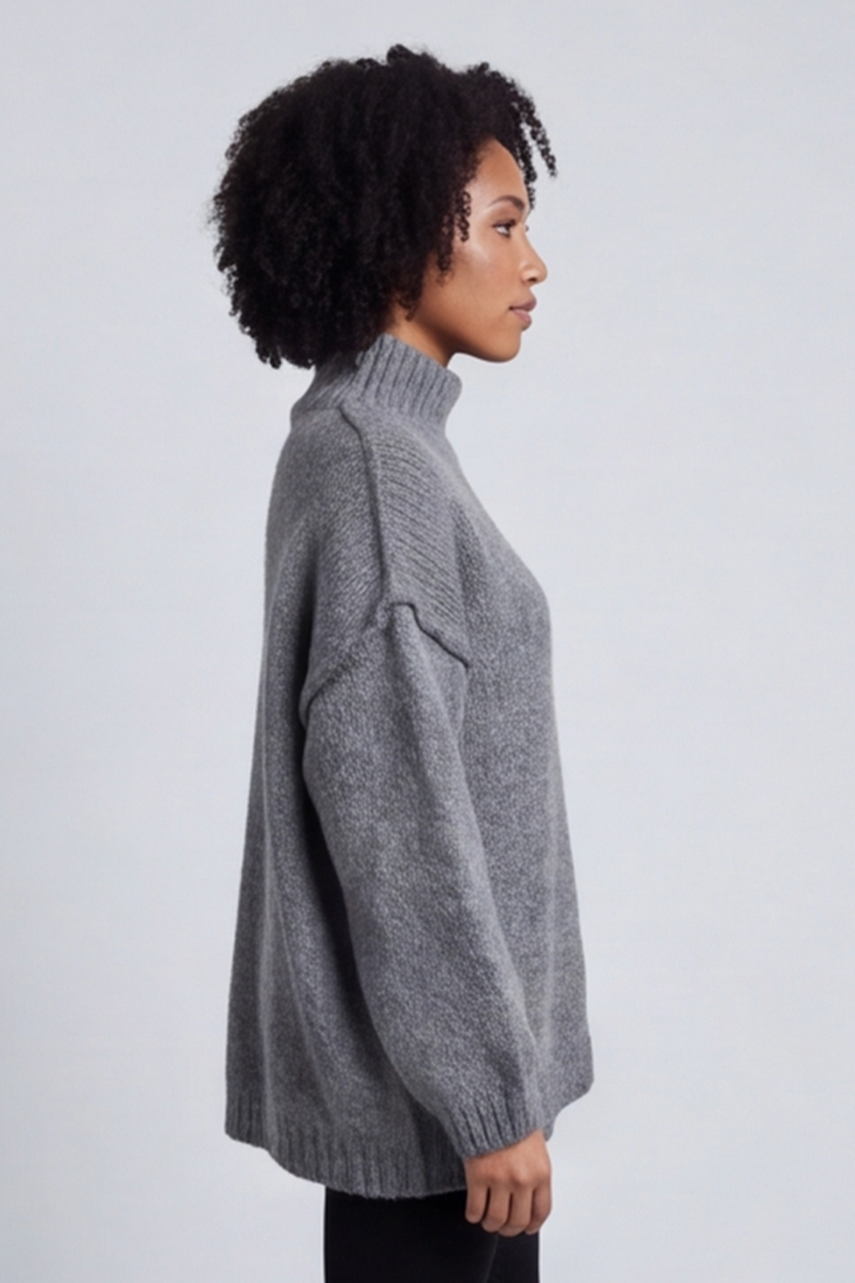 Jonie Knitted Jumper Mid Grey