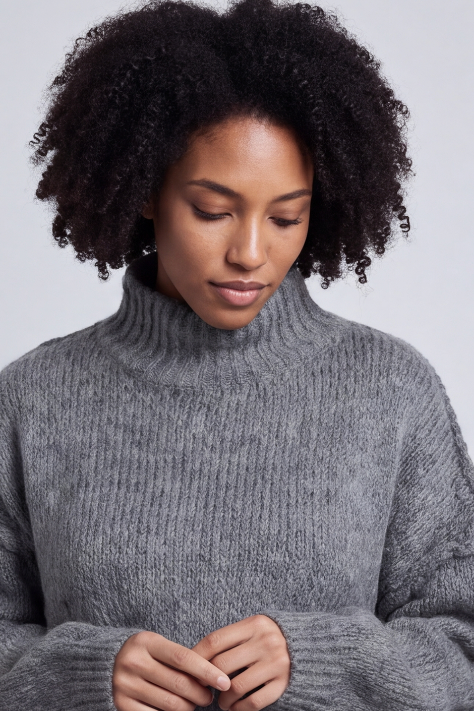 Jonie Knitted Jumper Mid Grey