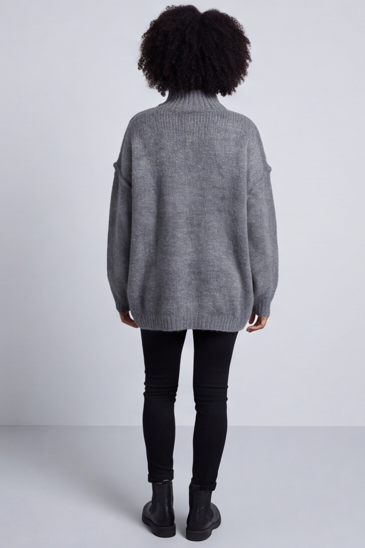 Jonie Knitted Jumper Mid Grey