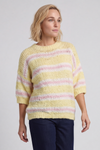 Marva Stripe Knit Top Yellow