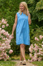 Ariyah Sleeveless Linen Tunic Powder Blue