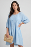 Kadenzia Cotton Tunic Light Blue